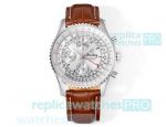 BLS Factory Replica Breitling Navitimer Montbrillant Datora 43mm ETC.7751 Silver Dial Watch